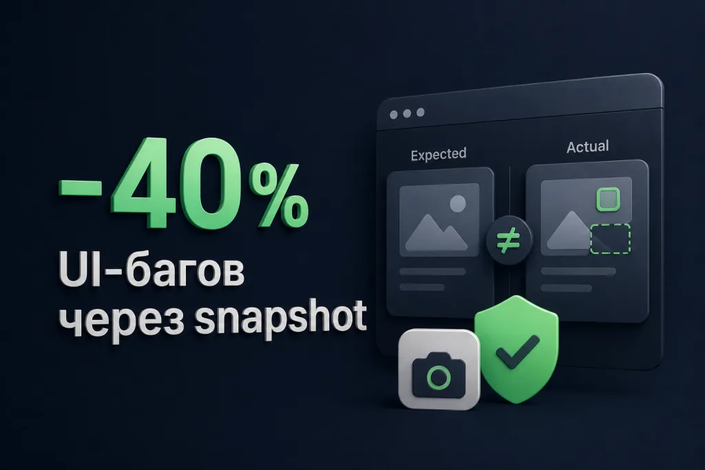 Достижение: -40% UI-багов через snapshot